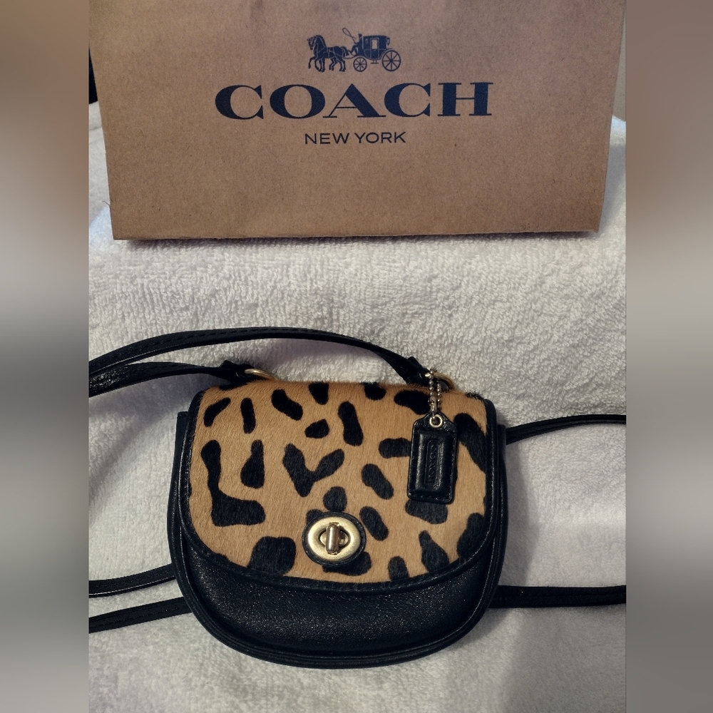 Coach Ponyhair Cheetah Mini Crossbody